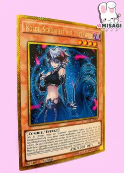 Yu-Gi-Oh! Karte Isolde, Schonheit der Unterwelt PGL2-DE010 Trading Card Gold TCG - Image 2