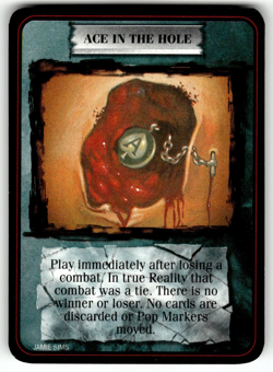 1995 Kult Reality is a Lie! Trading card game - ACE IN THE HOLE - Image 1