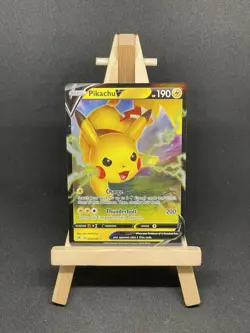 Pokemon Card Pikachu V 043/185 Vivid Voltage Half Art Near Mint - Image 1