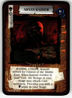 1995 Kult Reality is a Lie! Trading card game - ADNAN KAZOUR - Image 1