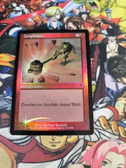 MTG Shatter Zersplittern Foil 🇩🇪 Nm Red Mountain OG Card - Image 2