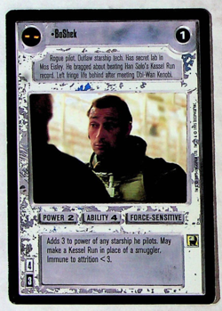 BoShek CCG Card - Star Wars Premier Set - Decipher - 1995 - Image 1