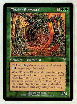 Thicket Elemental - Invasion Edition - Magic The Gathering Card - Image 1