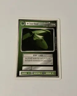 Star Trek CCG Ships Romulan Scout Vessel Common Card - Image 1