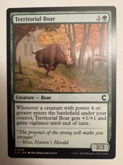 Territorial Boar [Ravnica: Clue Edition] Magic MTG - Image 1
