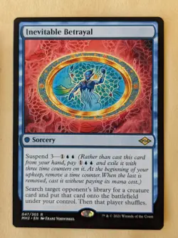 INEVITABLE BETRAYAL-MTG-MODERN HORIZONS 2-RARE 047/303 - Image 1
