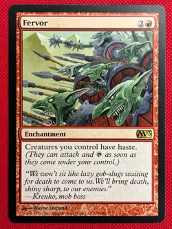 MTG 1X Fervor X1 Core Set 2013 (M13) Magic - LP or better - Image 1