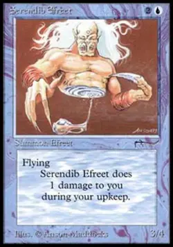 MTG English Serendib Efreet Light Play Normal Arabian Nights - Image 1
