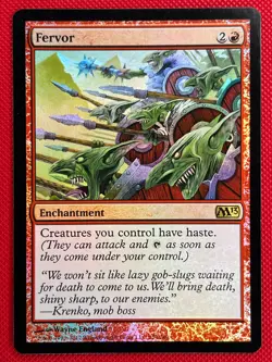 MTG Foil 1X Fervor X1 Core Set 2013 (M13) Magic - NM - Image 1