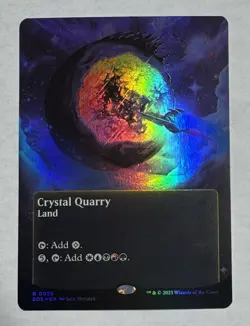 Crystal Quarry (Borderless Foil - 0055) Edge of Eternities: Stellar Sights MtG - Image 1