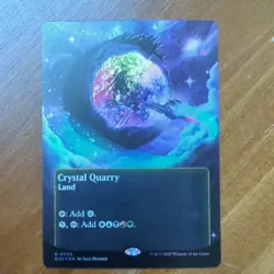 Crystal Quarry (Borderless Foil - 0055) Edge of Eternities: Stellar Sights MtG - Image 1