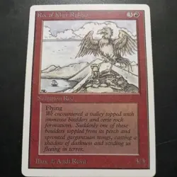 Mtg Roc Of Kher Ridges MP/LP Unlimited Reserved List Rare Red Card - Image 1