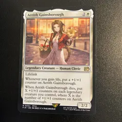 Aerith Gainsborough - Final Fantasy Rare 0004 Magic the Gathering MtG Card - Image 1