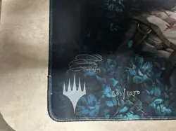 MTG Magali Villeneuve Kickstarter Death’s Shadow Playmat Signed - Image 3