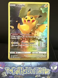 Pokemon Card Pikachu GG30/GG70 Galarian Gallery Crown Zenith Near Mint - Image 1