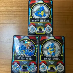Squirtle Wartortle Blastoise Pokemon Sealdass Sticker Vintage Nintendo Japanese - Image 2
