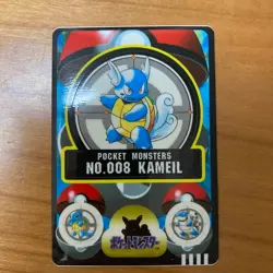 Squirtle Wartortle Blastoise Pokemon Sealdass Sticker Vintage Nintendo Japanese - Image 4