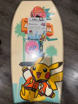 *READ* 2025 Pokemon World Championships Pikachu Bodyboard Boogie Board Anaheim - Image 1