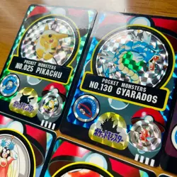 Set 14 Pikachu Gyarados Pokemon Sealdass Sticker Vintage Nintendo Bandai Japan - Image 3