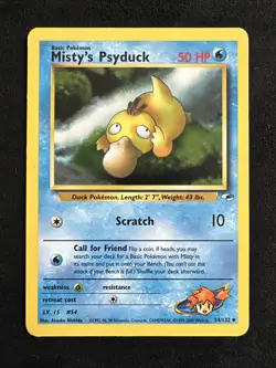 Misty's Psyduck - 54/132 Pokemon TCG Gym Heroes - Uncommon - Unlimited - LP - Image 1