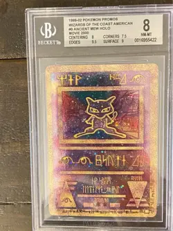 Pokemon 1999-2000 Ancient Mew Holo Black Star Promo BGS 8 (Chest Swirl!!) - Image 1