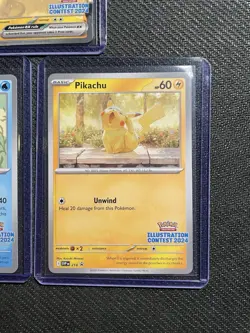 Pokemon TCG 2024 Illustration Contest Promos Feraligatr, Pikachu, Toxtricity EX - Image 3