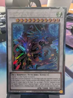 YuGiOh! Ukiyoe-P.U.N.K. Amazing Dragon GRCR-EN008 Collectors Rare 1st Ed - Image 1