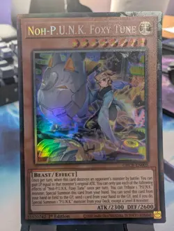 YuGiOh! Noh-P.U.N.K. Foxy Tune GRCR-EN005 Collector's Rare 1st Ed - Image 1