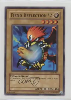 Fiend Reflection #2 YuGiOh Legend of Blue Eyes White Dragon #LOB-021 2002 - Image 1
