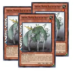 UNIFLORA, MYSTICAL BEAST OF THE FOREST 3x • Comune • REDU EN031 • 1Ed • Yugioh! - Image 1