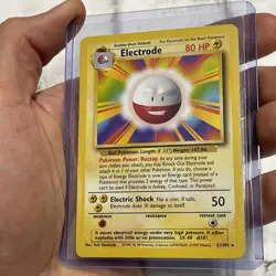 POKEMON ELECTRODE VINTAGE WOTC BASE SET NON-HOLO #21/102 NINTENDO RARE CARD LP - Image 2