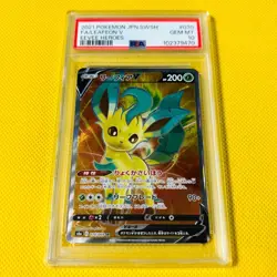 Leafeon PSA10 GEM MINT V/SR/S6a 2021 FA/ 070/069 Pokemon Card EEVEE HEROES - Image 1