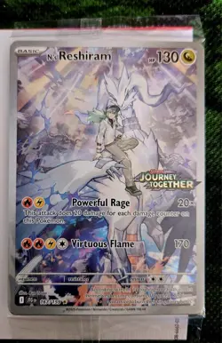 Pokemon TCG Journey Together N's Reshiram Promo Stamped 167/159 Sealed NM Card - Image 2