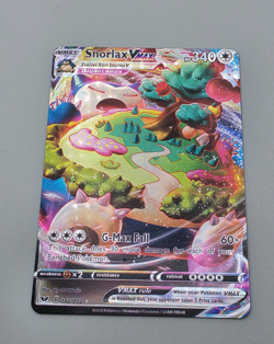 Custom Metallic Holo Snorlax Card Snorlax Vmax READ DESCRIPTION BELOW - Image 1