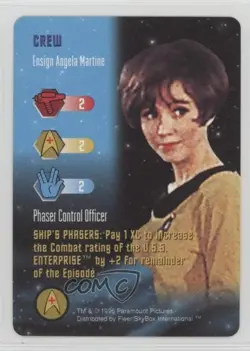1996 Star Trek - The Card Game Crew Ensign Angela Martine - Image 1