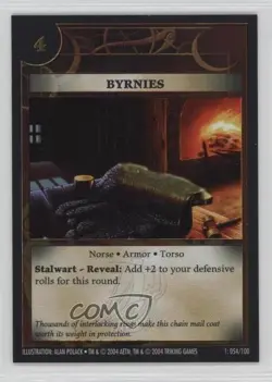 2004 History Channel's Anachronism Collectible Card Game Byrnies #54 - Image 1