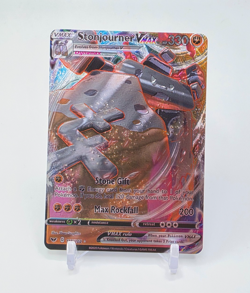 Custom Metallic Holo Stonjourner Card Stonjourner Vmax READ DESCRIPTION BELOW - Image 1