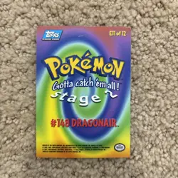 Dragonair #E148 - 1999 Topps Pokemon Movie - Pokemon Card TCG Vintage MP/LP Rare - Image 2