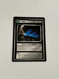 Star Trek CCG Event Reaction Control Thrusters Black Boarder Card - Image 1