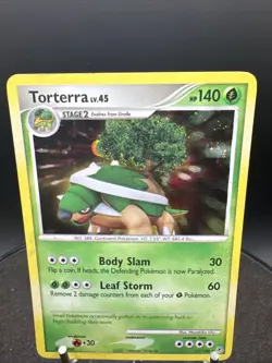 Pokemon Diamond & Pearl 17/130 Holo Rare Card - Torterra - Image 2