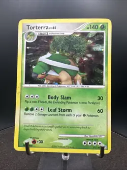 Pokemon Diamond & Pearl 17/130 Holo Rare Card - Torterra - Image 4
