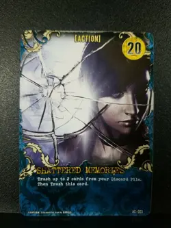 Resident Evil Deck Building Game Replacement Card Action Shattered Memories NM - Image 1
