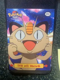 Meowth TV11#52 1999 Pokemon Topps Animation Edition Puzzle Card - Image 1