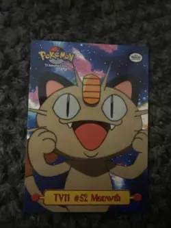 Meowth TV11#52 1999 Pokemon Topps Animation Edition Puzzle Card - Image 1