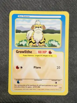 GROWLITHE - FUNSKOOL - POKEMON CARD - 2004 - Image 1