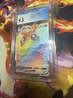 Pokemon TCG Victini VMAX Sword & Shield Battle Styles Holo Card 165/163 - Image 1