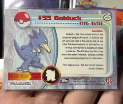 Golduck #55 - Topps Pokemon 1999 TV HOLO Foil Blue Label Card - Image 2