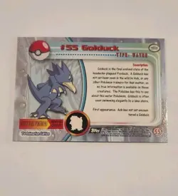 Golduck #55 - Topps Pokemon 1999 TV HOLO Foil Blue Label Card - Image 2