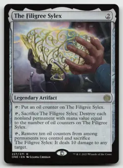 MTG The Filigree Sylex R Phyrexia: All Will Be One 227 LP - Image 1