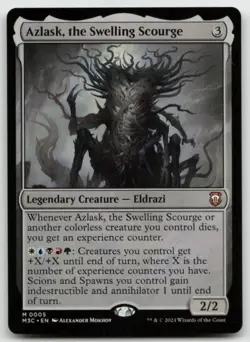 MTG Azlask, the Swelling Scourge M Commander: Modern Horizons 3 5 LP - Image 1